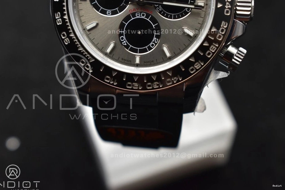 Best Daytona HighPerformance on V6 1:1 Dial SH4131 (Weighted) 811 Strap QF Gray Edition Oysterflex Black 126519 0815